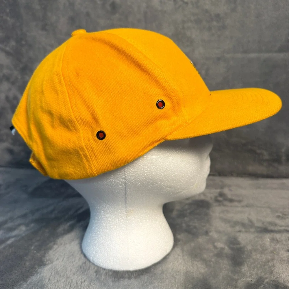 Vintage Logo Athletic Pittsburgh Steelers NFL Pro Line Hat Yellow Adjustable Cap